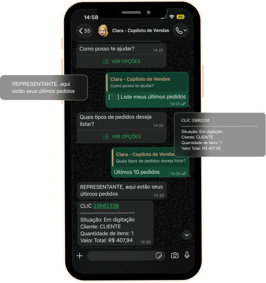 Copiloto de Vendas com IA no WhatsApp